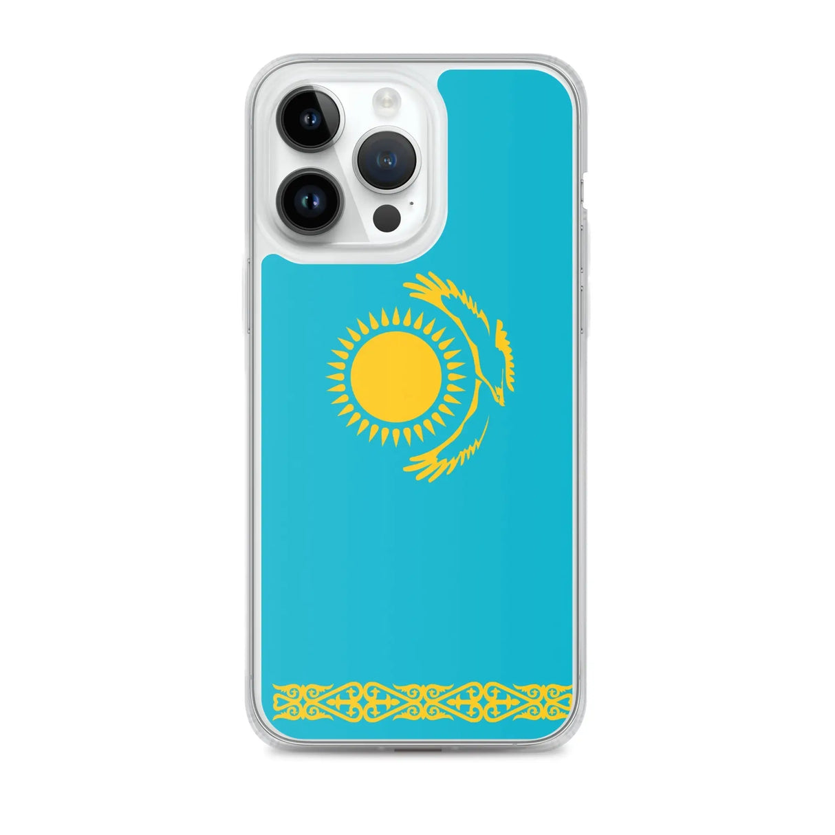 Coque iphone drapeau kazakhstan souple résistante antichoc