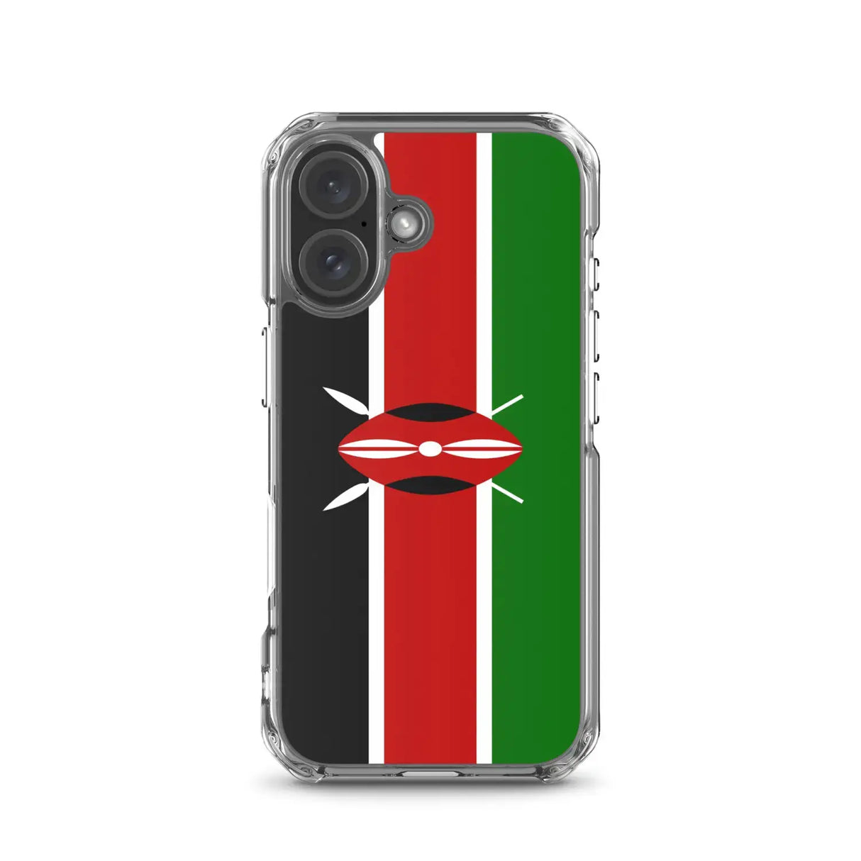 Coque iphone drapeau kenya souple antichoc transparente