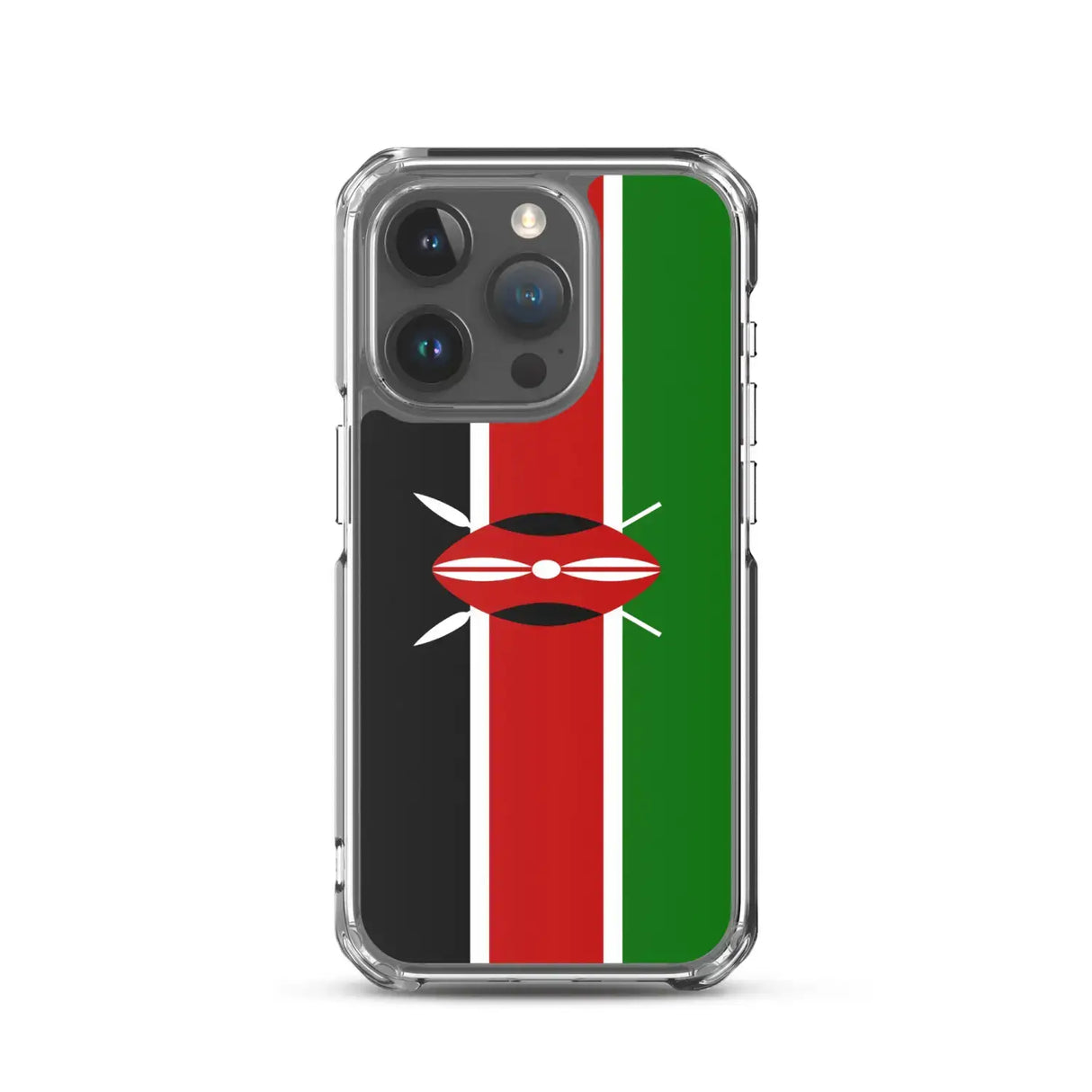 Coque iphone drapeau kenya souple antichoc transparente