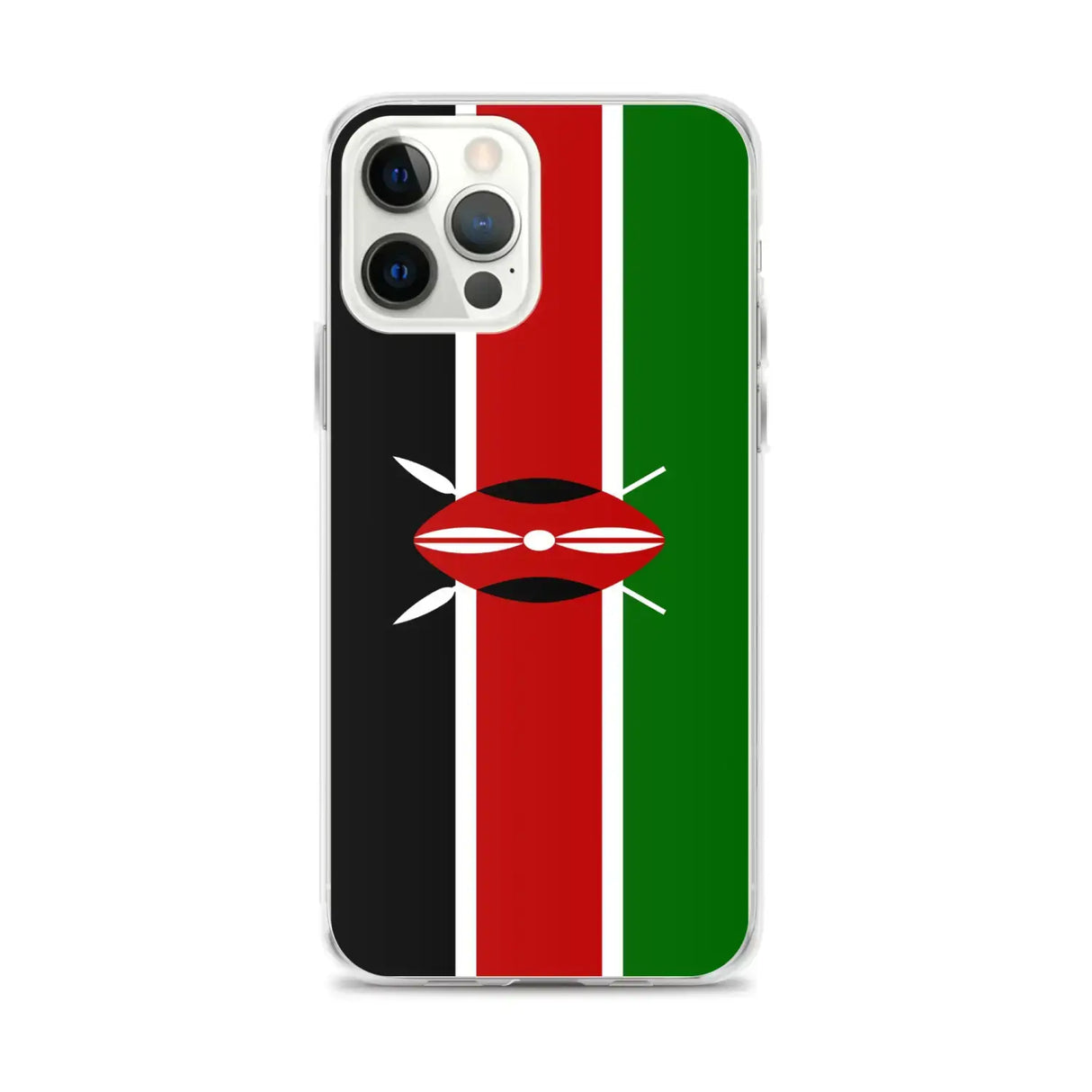 Coque iphone drapeau kenya souple antichoc transparente