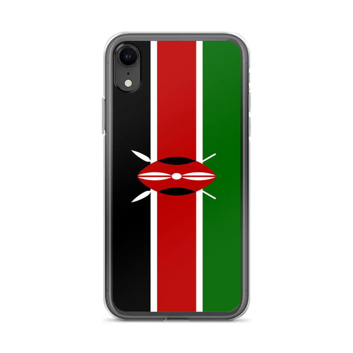 Coque iphone drapeau kenya souple antichoc transparente