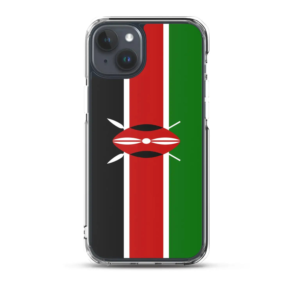 Coque iphone drapeau kenya souple antichoc transparente