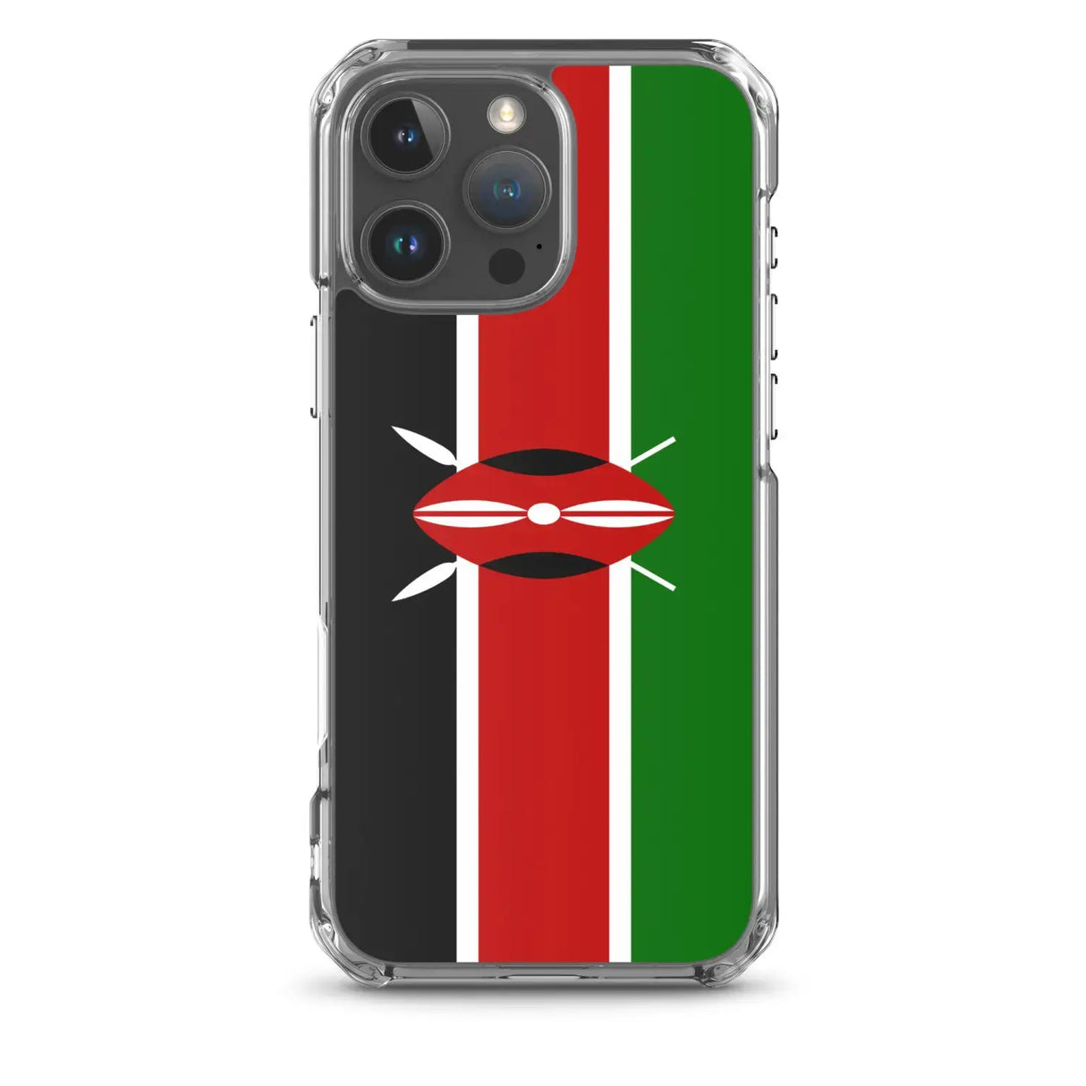 Coque iphone drapeau kenya souple antichoc transparente