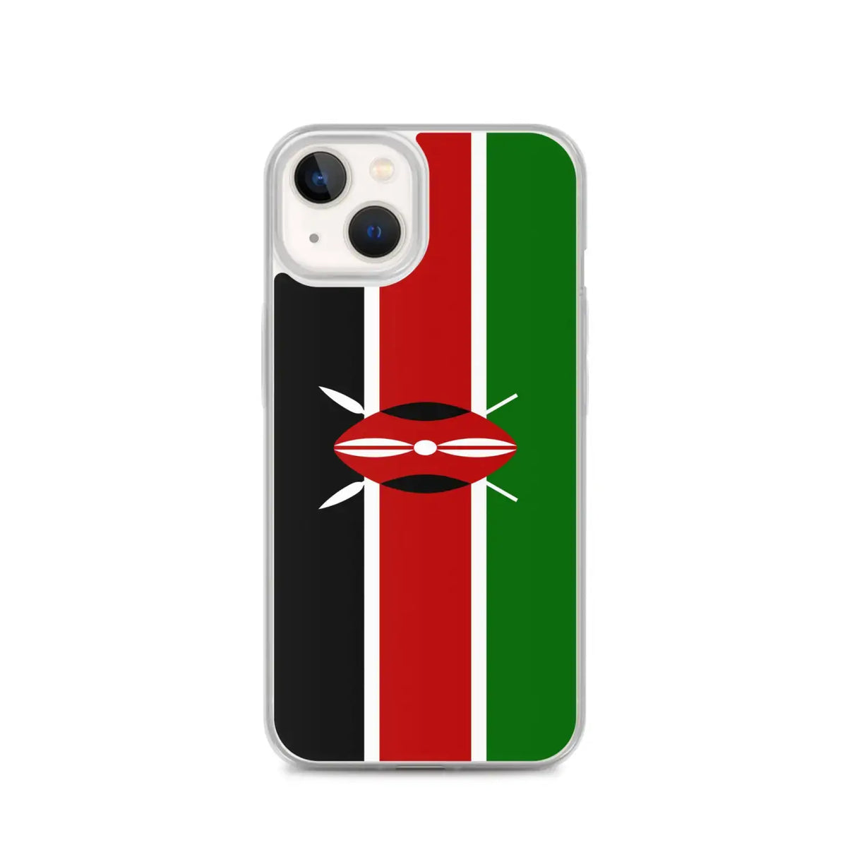 Coque iphone drapeau kenya souple antichoc transparente