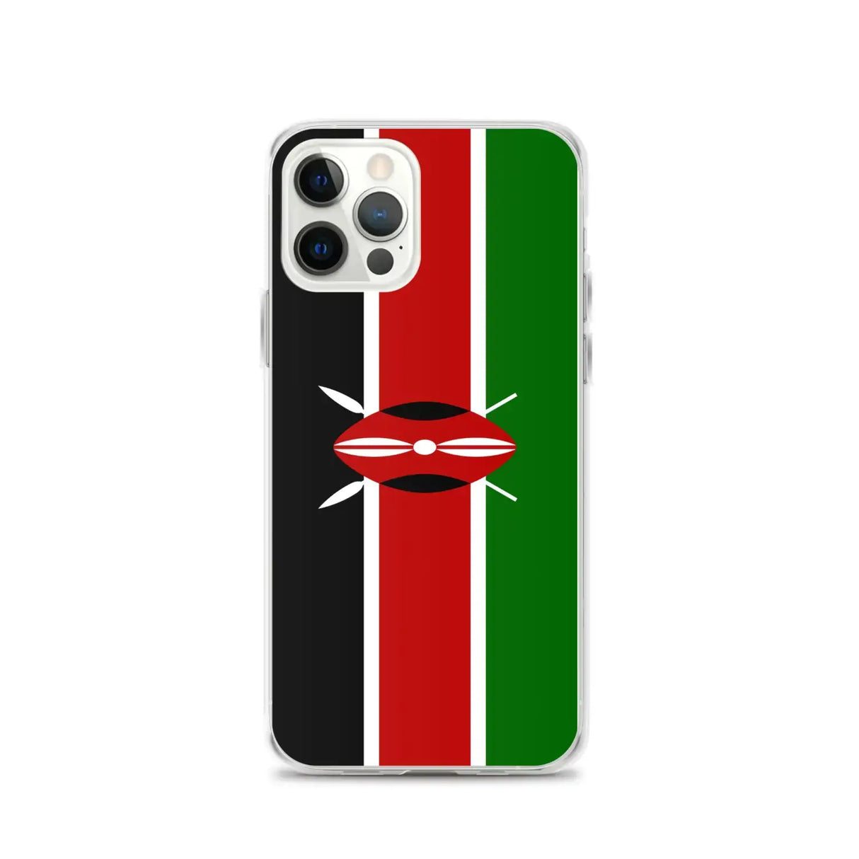 Coque iphone drapeau kenya souple antichoc transparente