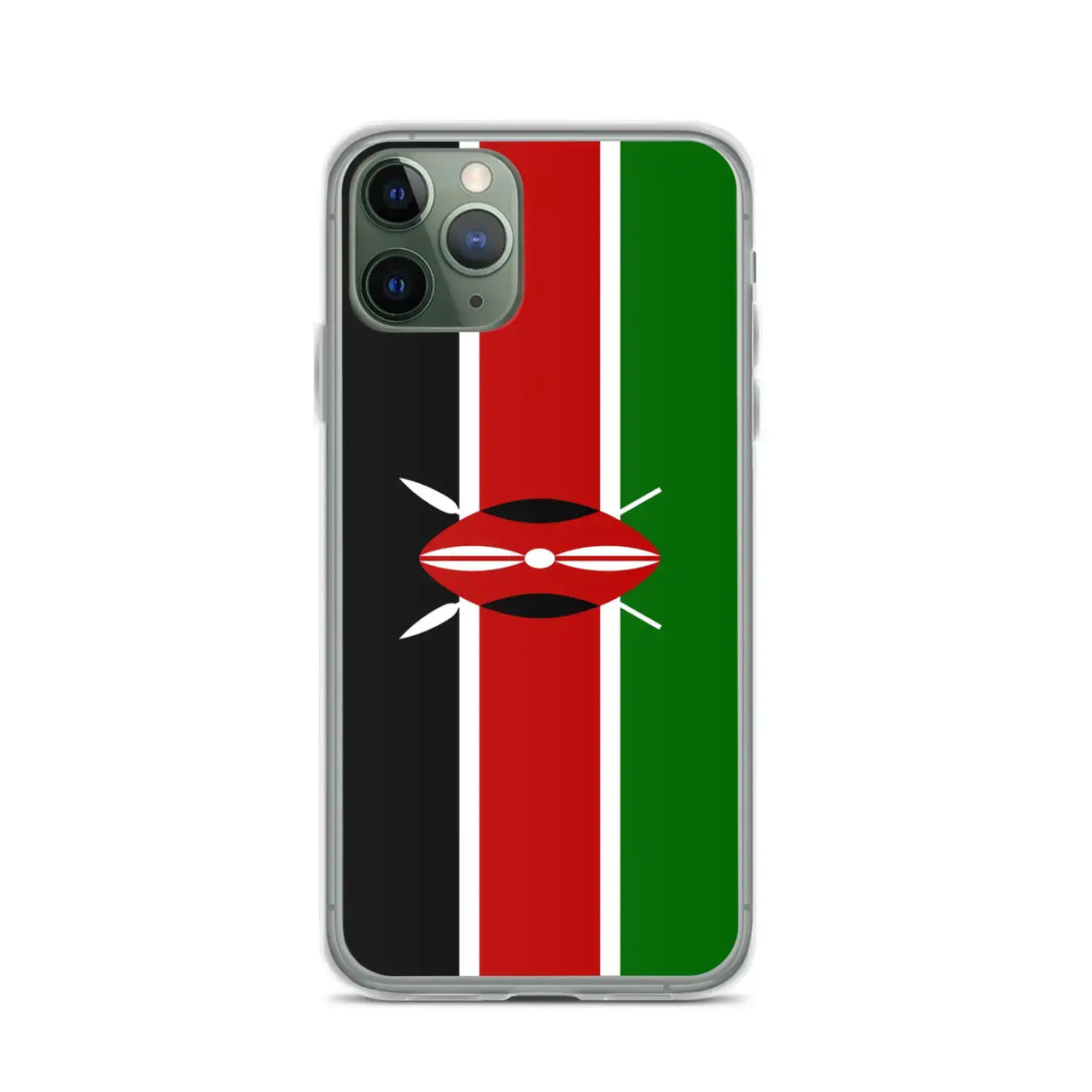 Coque iphone drapeau kenya souple antichoc transparente