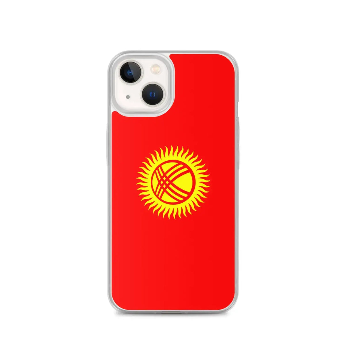 Coque iphone drapeau kirghizistan souple antichoc transparente