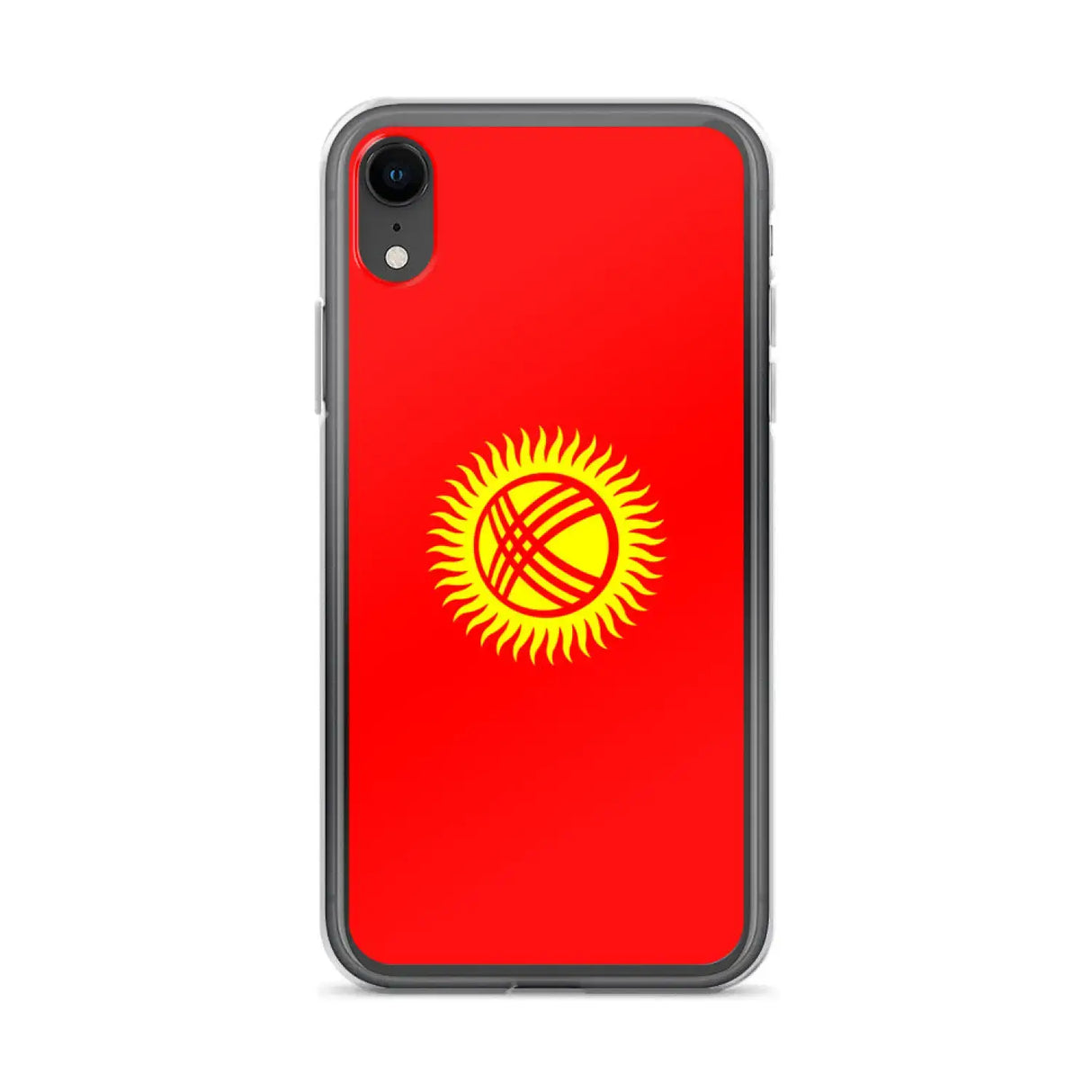 Coque iphone drapeau kirghizistan souple antichoc transparente