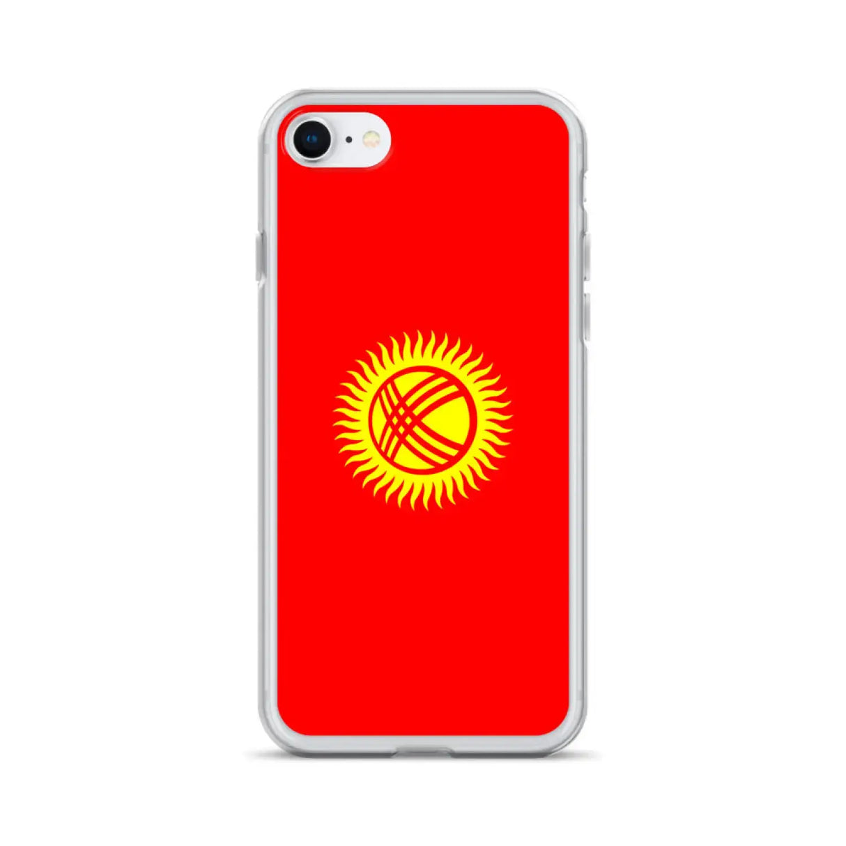 Coque iphone drapeau kirghizistan souple antichoc transparente