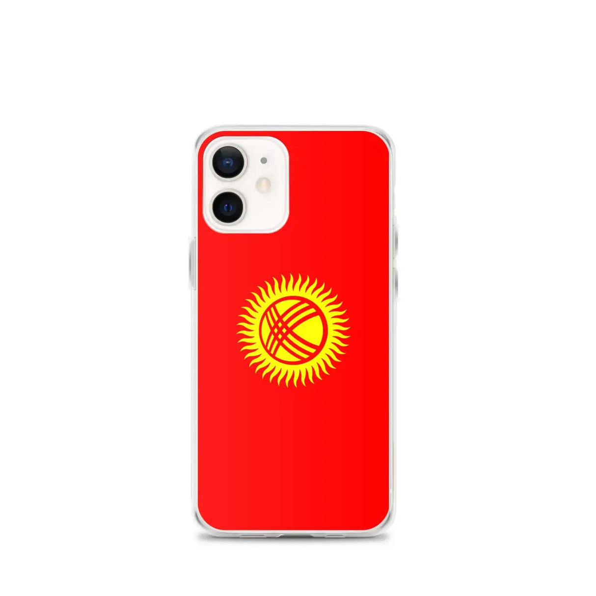 Coque iphone drapeau kirghizistan souple antichoc transparente
