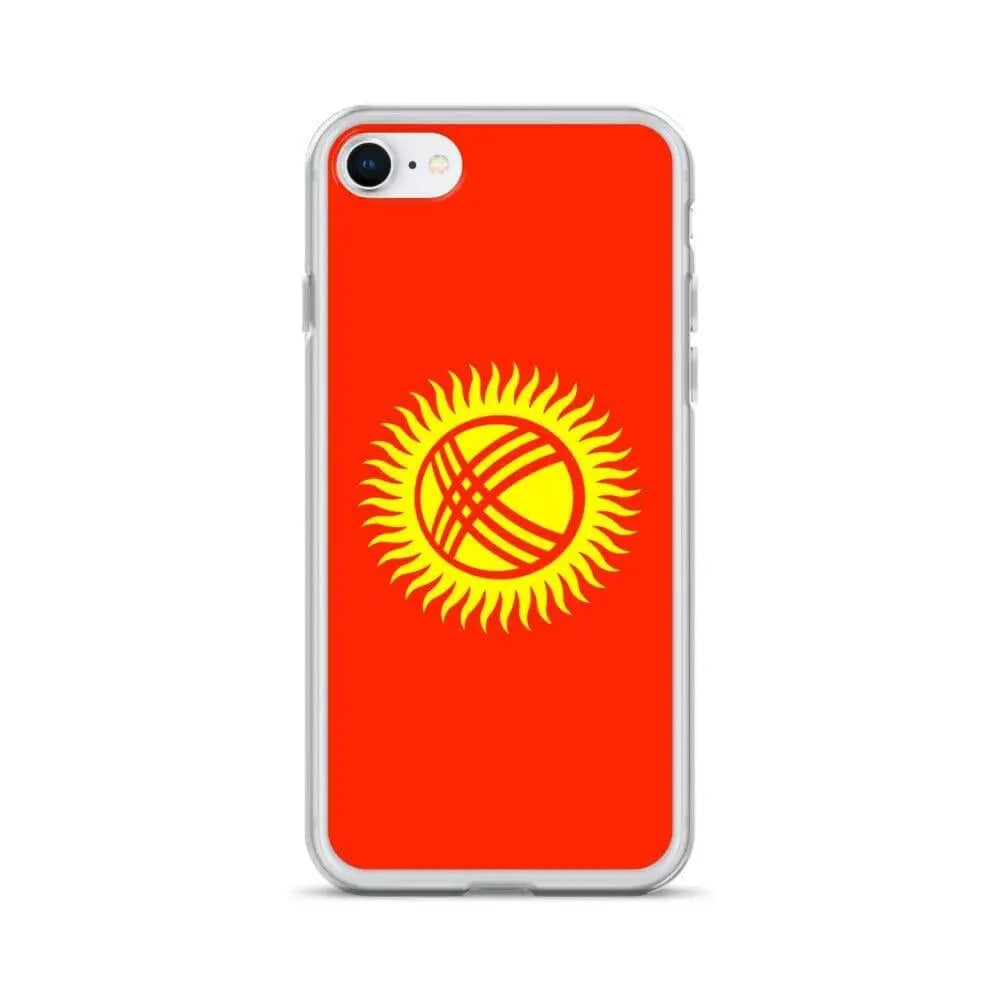Coque iphone drapeau kirghizistan souple antichoc transparente