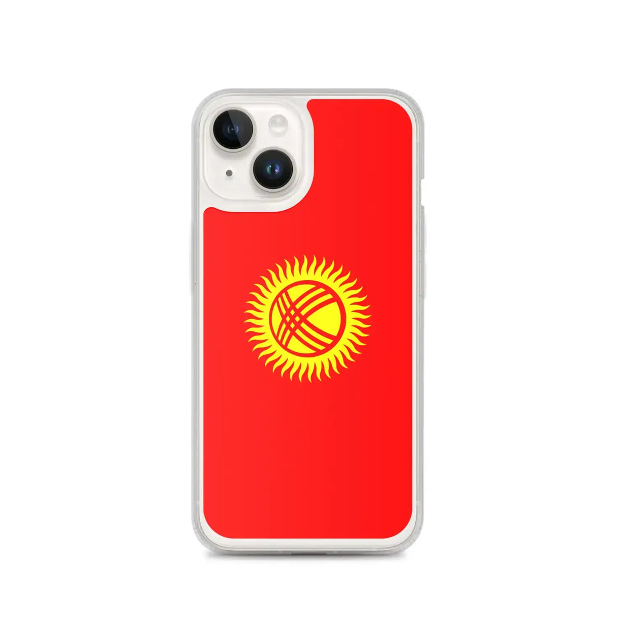 Coque iphone drapeau kirghizistan souple antichoc transparente