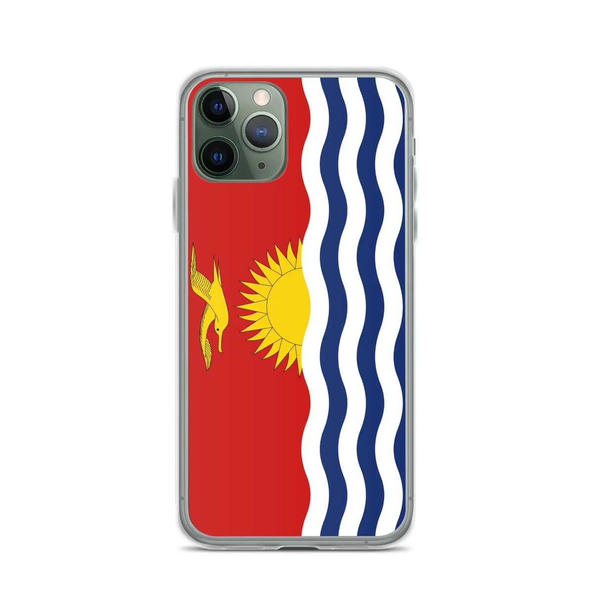Coque iphone drapeau kiribati souple antichoc transparente