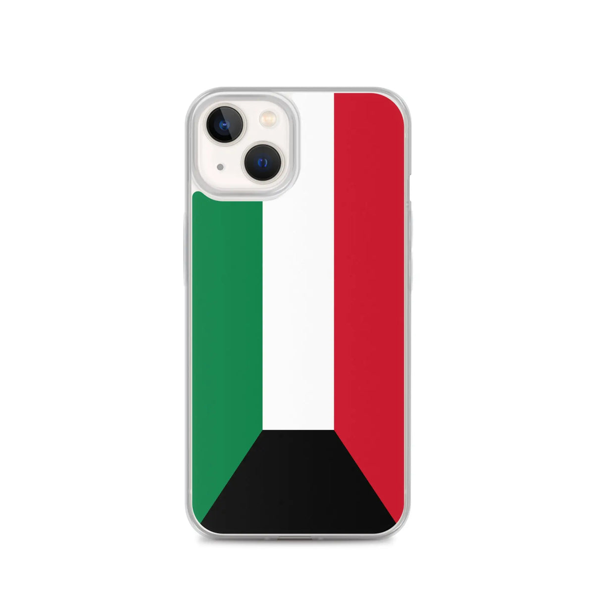 Coque iphone drapeau koweït souple antichoc transparente
