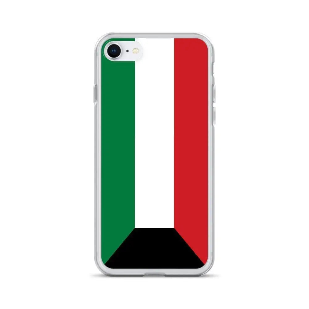 Coque iphone drapeau koweït souple antichoc transparente