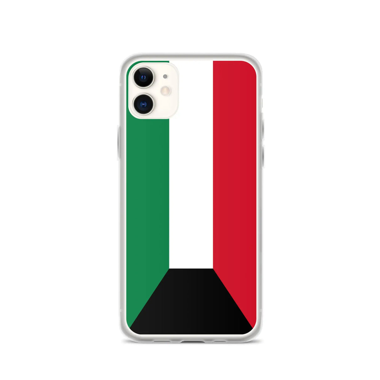 Coque iphone drapeau koweït souple antichoc transparente