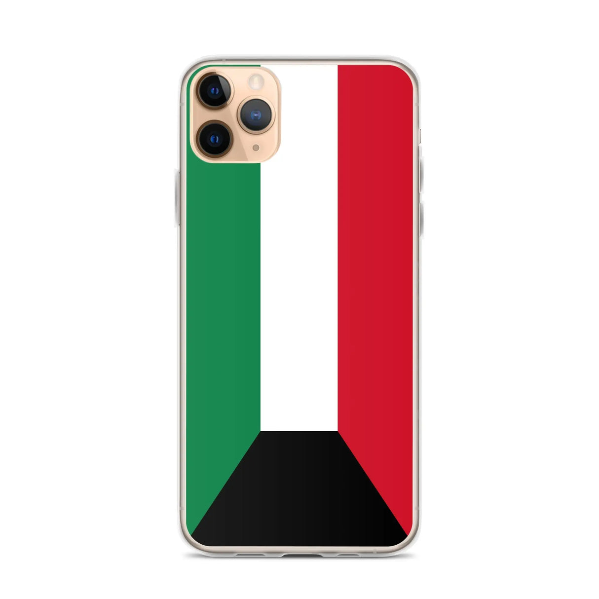 Coque iphone drapeau koweït souple antichoc transparente