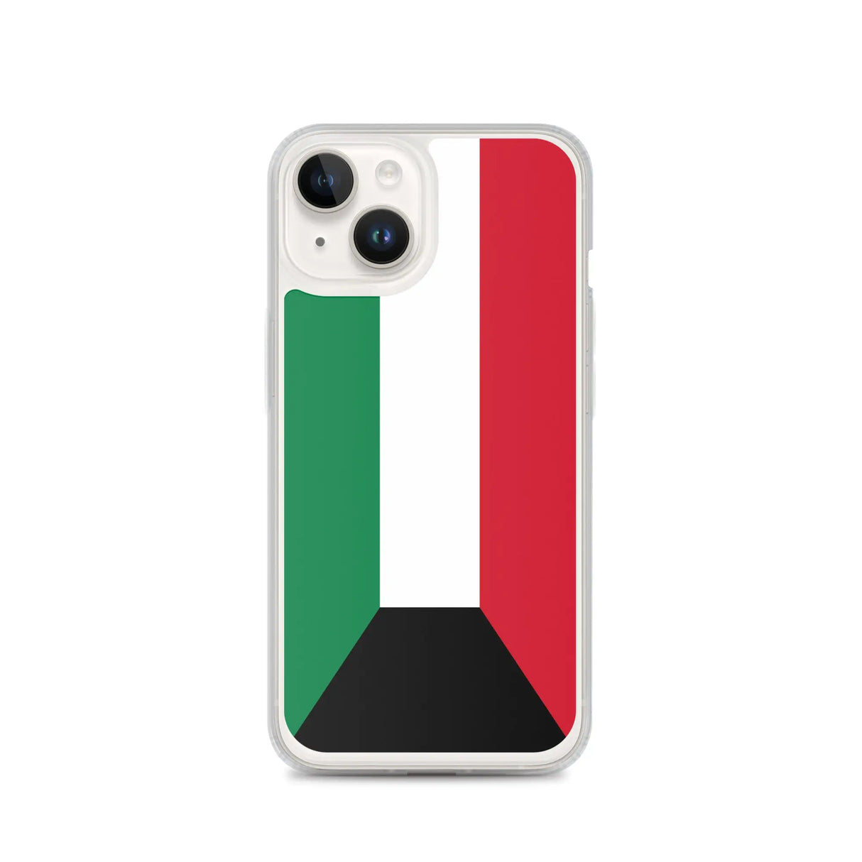 Coque iphone drapeau koweït souple antichoc transparente