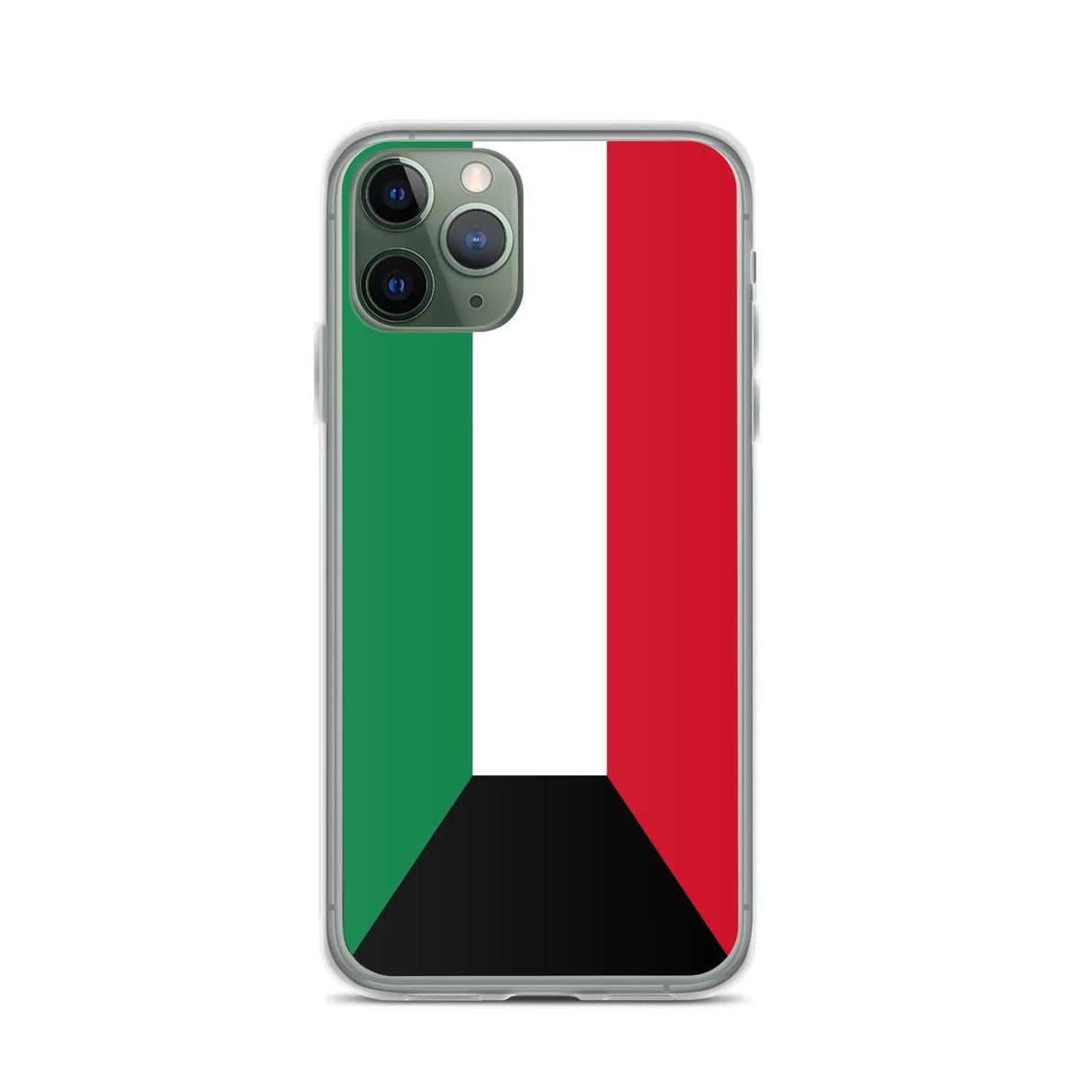 Coque iphone drapeau koweït souple antichoc transparente