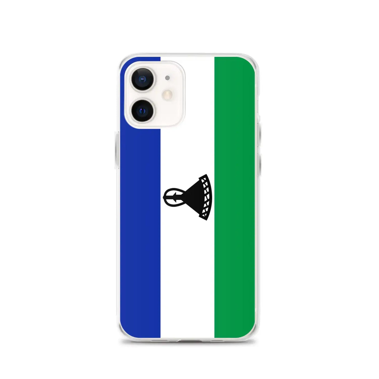 Coque iphone drapeau lesotho souple antichoc transparente