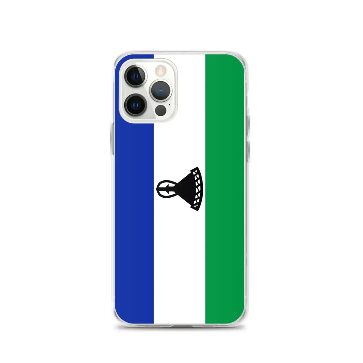 Coque iphone drapeau lesotho souple antichoc transparente
