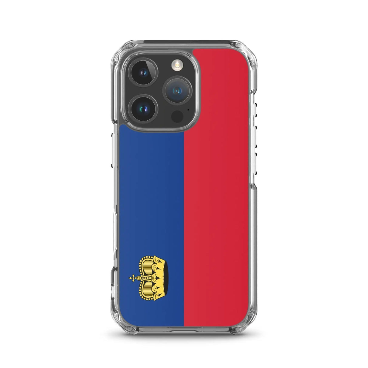 Coque iphone drapeau liechtenstein souple antichoc transparente