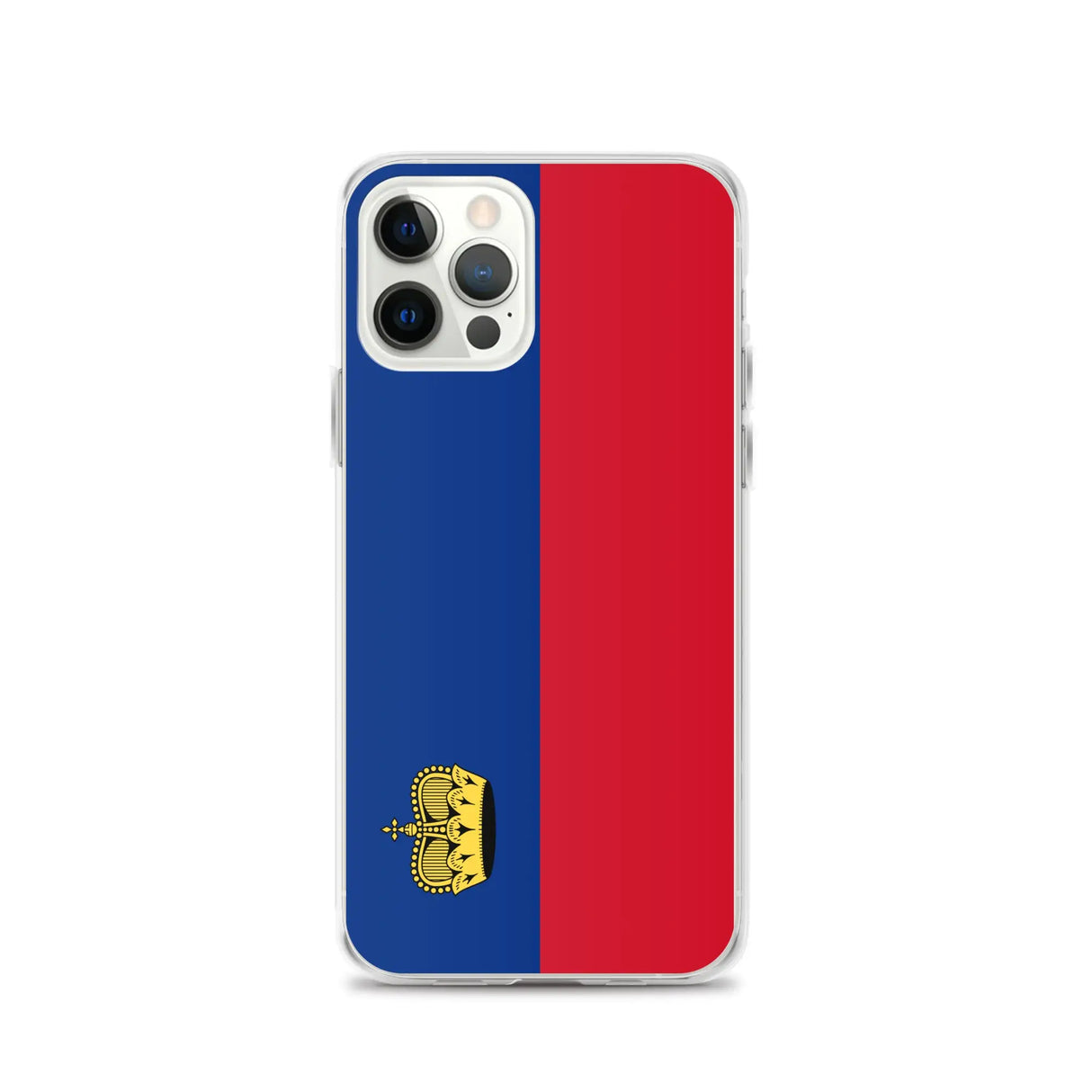 Coque iphone drapeau liechtenstein souple antichoc transparente