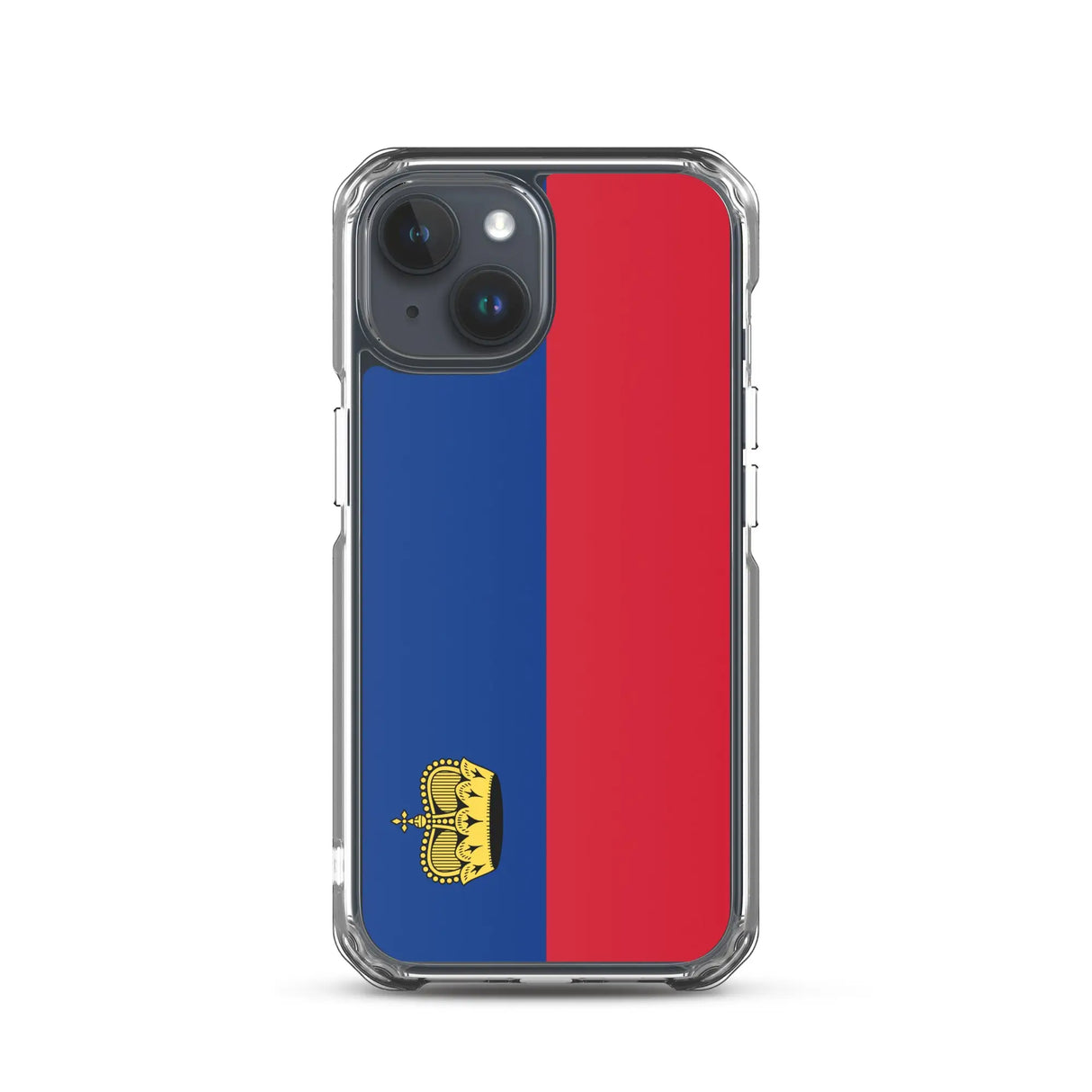 Coque iphone drapeau liechtenstein souple antichoc transparente