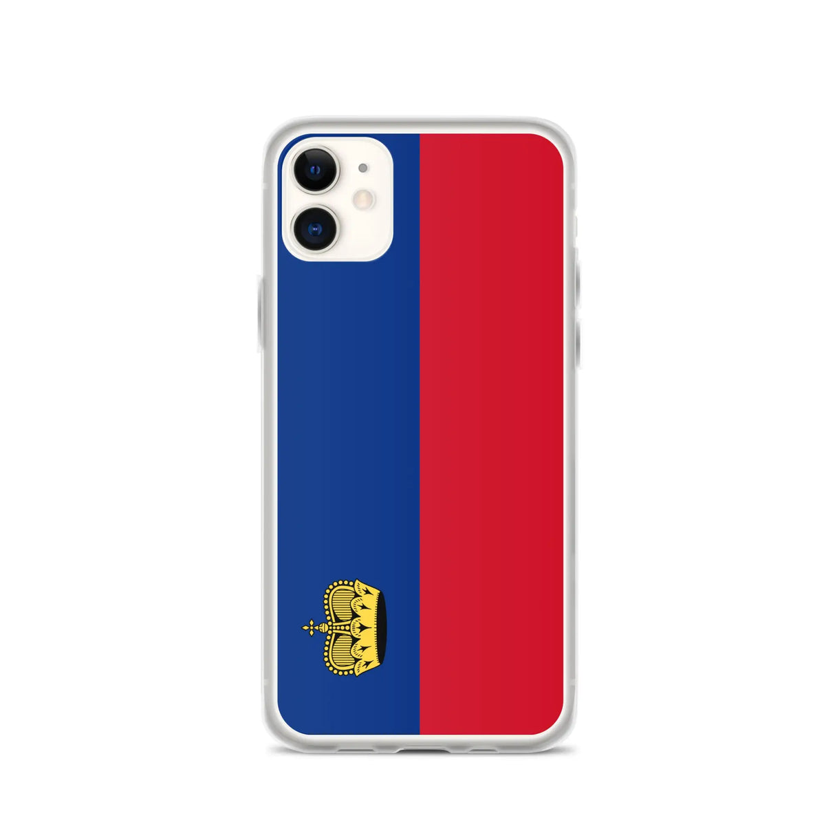 Coque iphone drapeau liechtenstein souple antichoc transparente