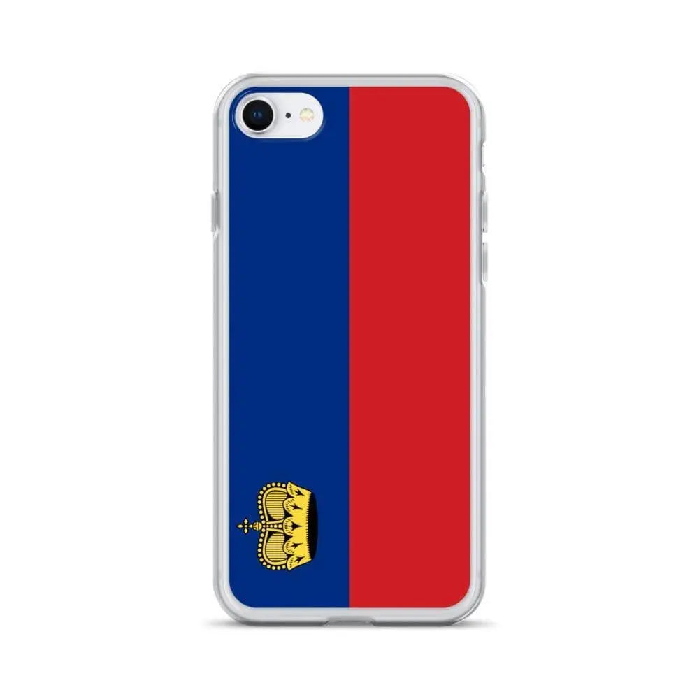 Coque iphone drapeau liechtenstein souple antichoc transparente