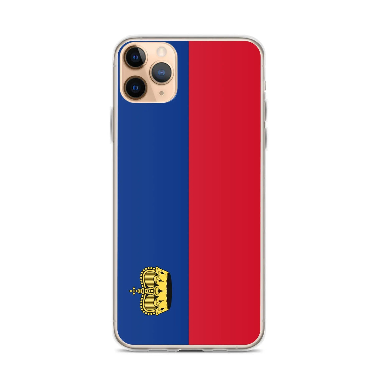 Coque iphone drapeau liechtenstein souple antichoc transparente