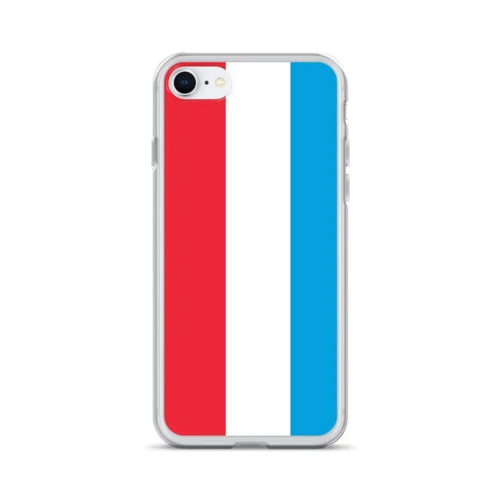 Coque iphone drapeau luxembourg souple antichoc transparente
