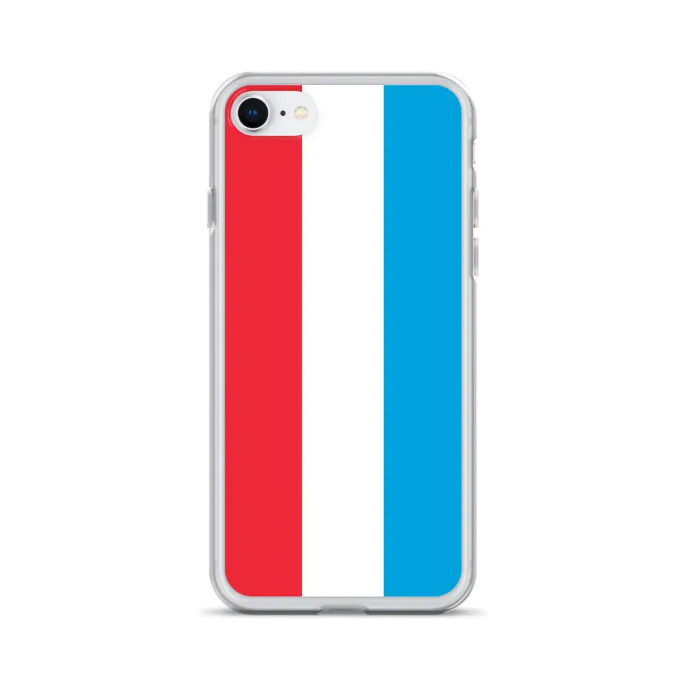 Coque iphone drapeau luxembourg souple antichoc transparente