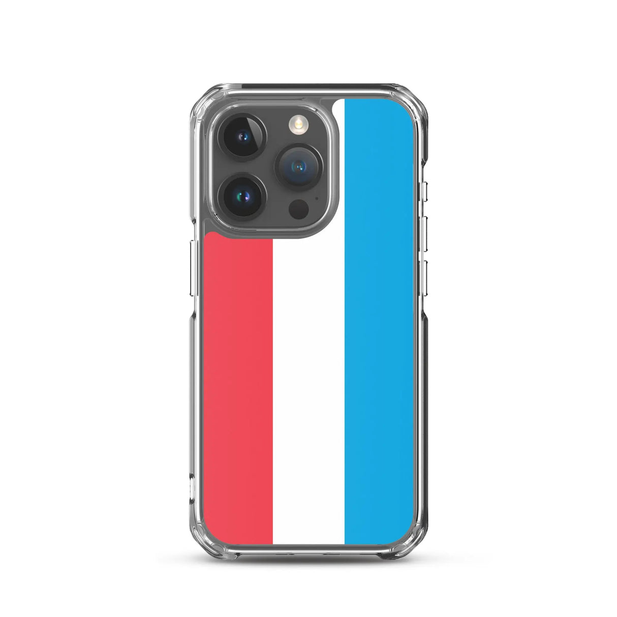 Coque iphone drapeau luxembourg souple antichoc transparente