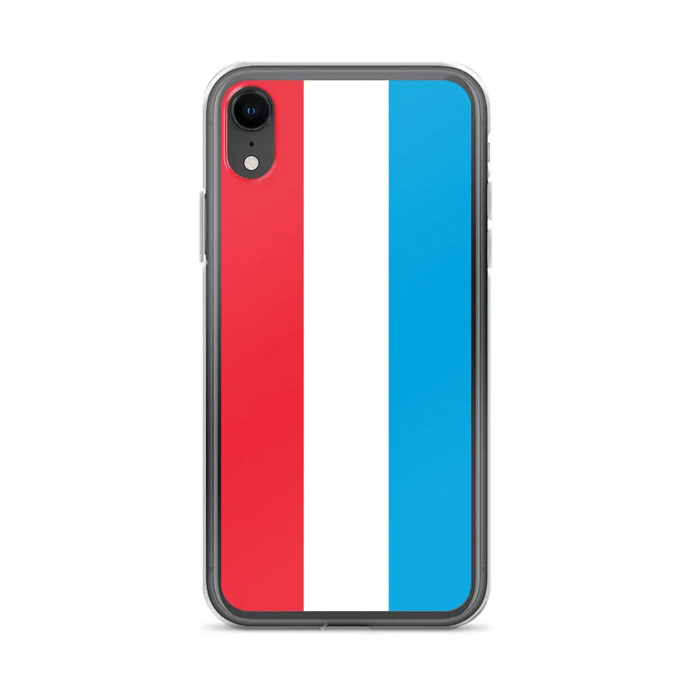Coque iphone drapeau luxembourg souple antichoc transparente
