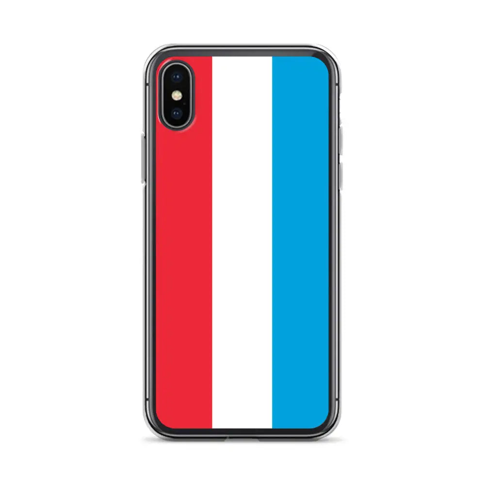 Coque iphone drapeau luxembourg souple antichoc transparente