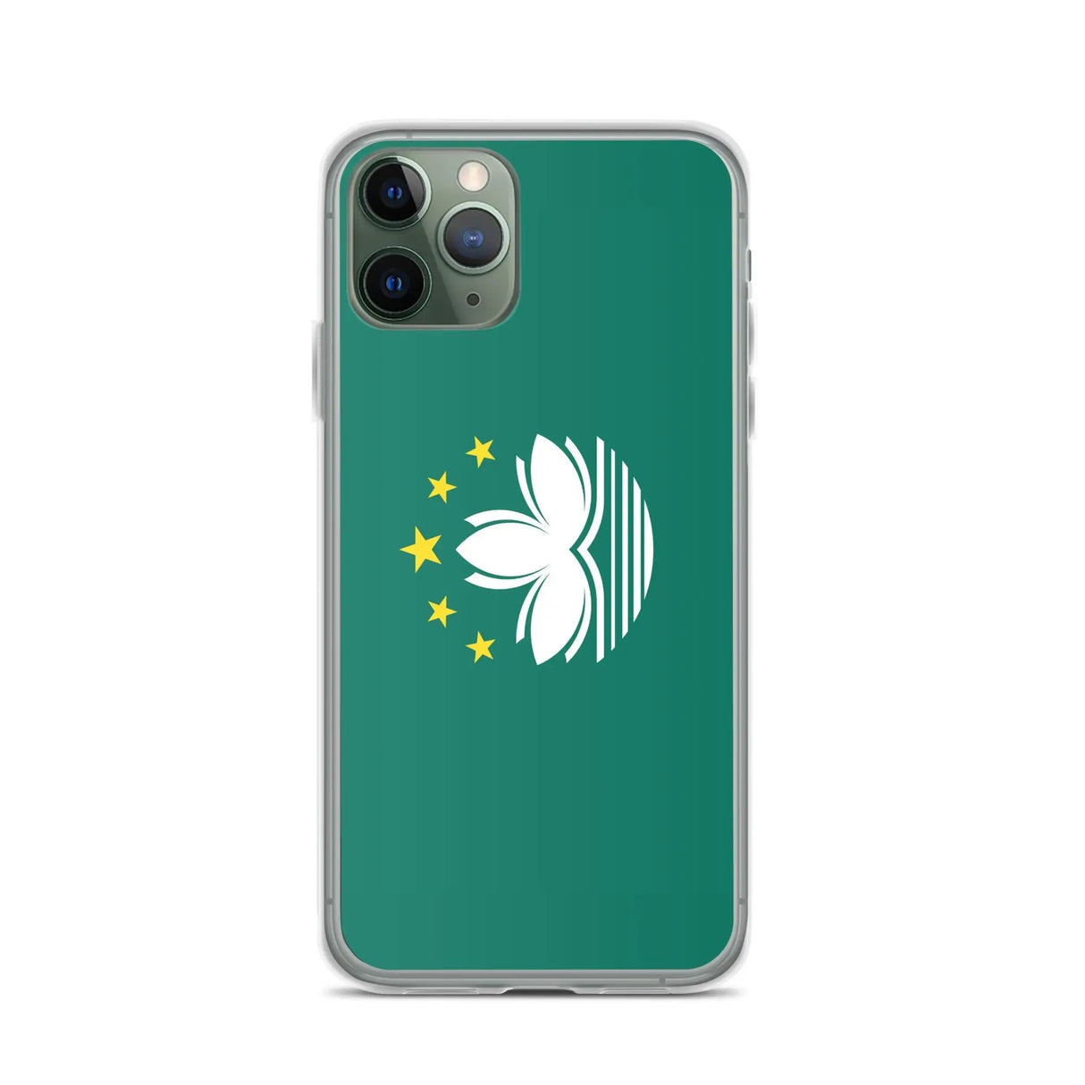 Coque iphone drapeau macao souple antichoc transparente