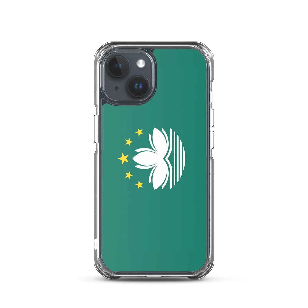 Coque iphone drapeau macao souple antichoc transparente