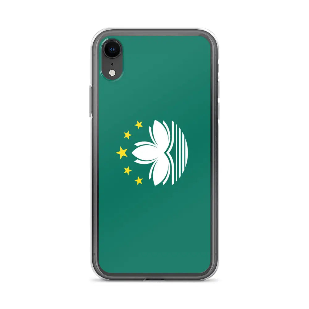 Coque iphone drapeau macao souple antichoc transparente