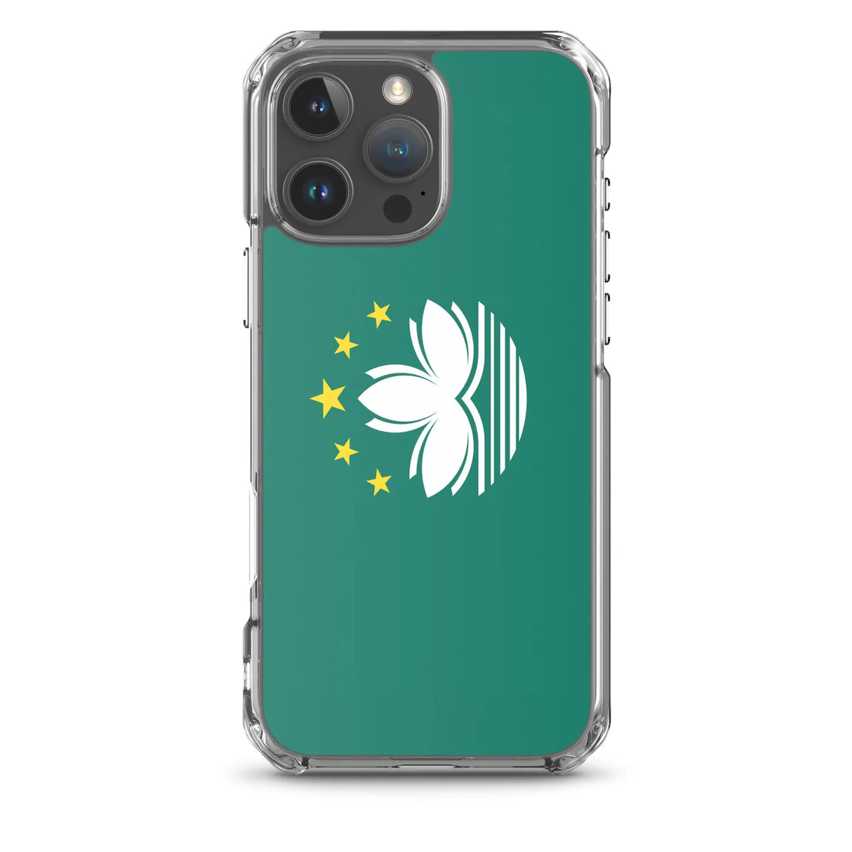 Coque iphone drapeau macao souple antichoc transparente
