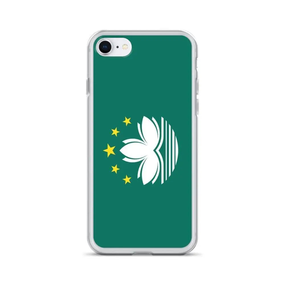 Coque iphone drapeau macao souple antichoc transparente