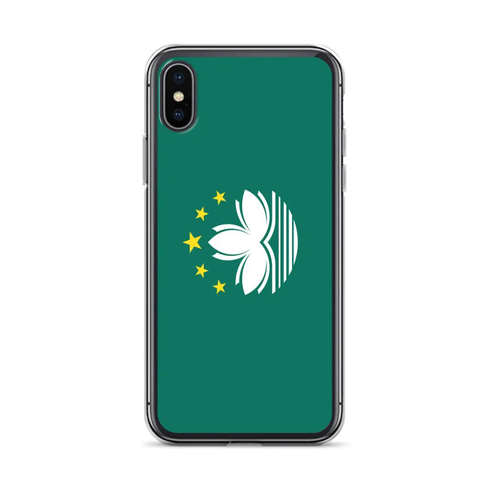 Coque iphone drapeau macao souple antichoc transparente