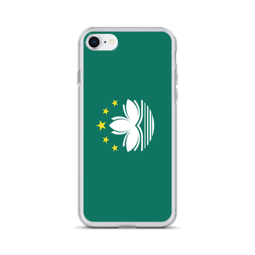 Coque iphone drapeau macao souple antichoc transparente