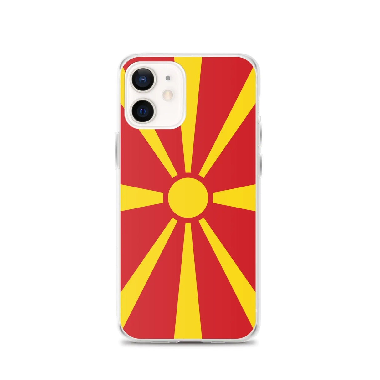 Coque iphone drapeau macédoine du nord souple antichoc