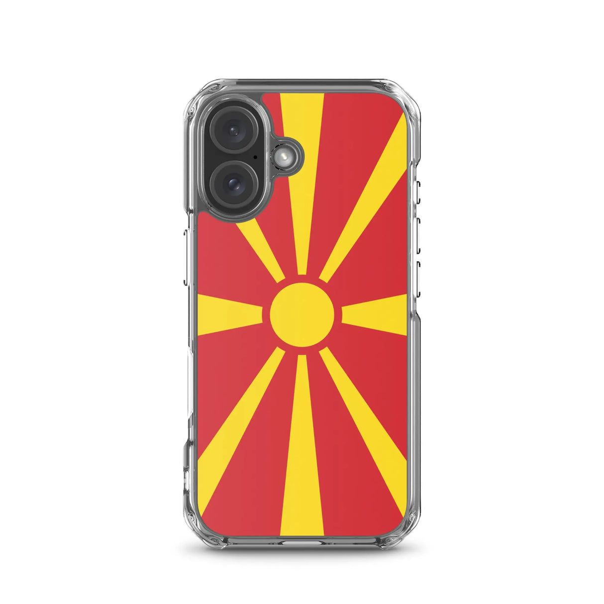 Coque iphone drapeau macédoine du nord souple antichoc
