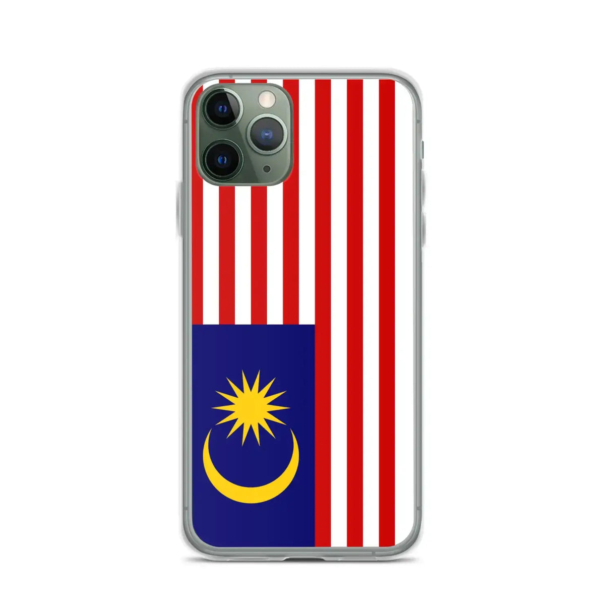 Coque iphone drapeau malaisie souple transparente antichoc
