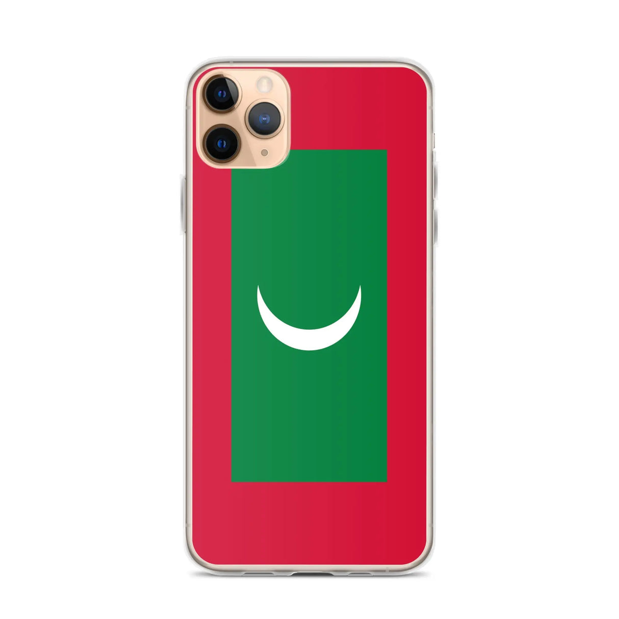 Coque iphone drapeau maldives souple et antichoc transparente