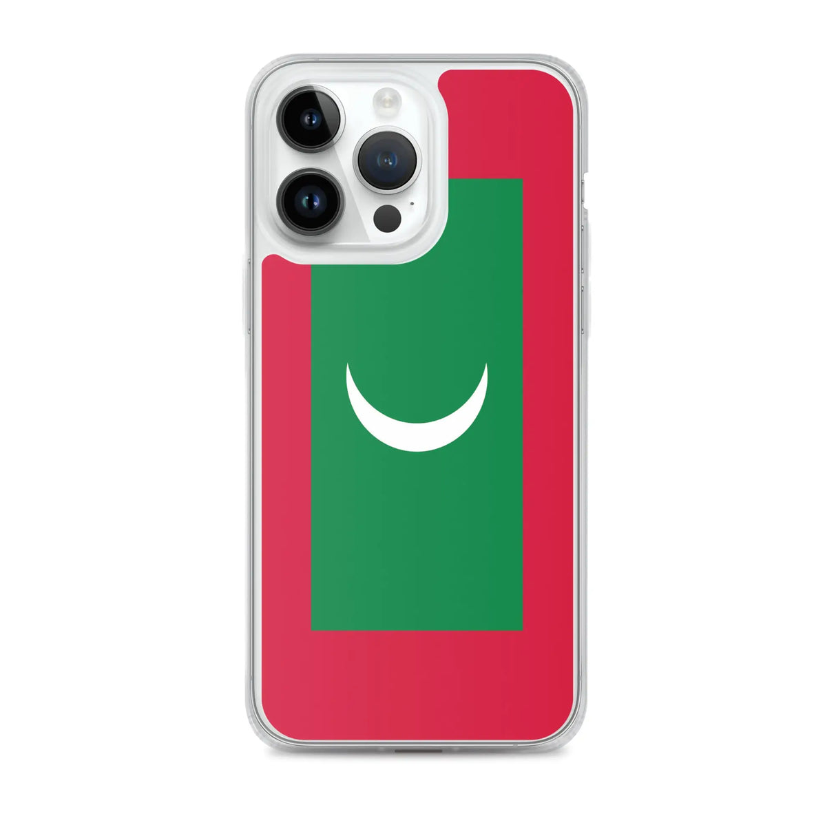 Coque iphone drapeau maldives souple et antichoc transparente