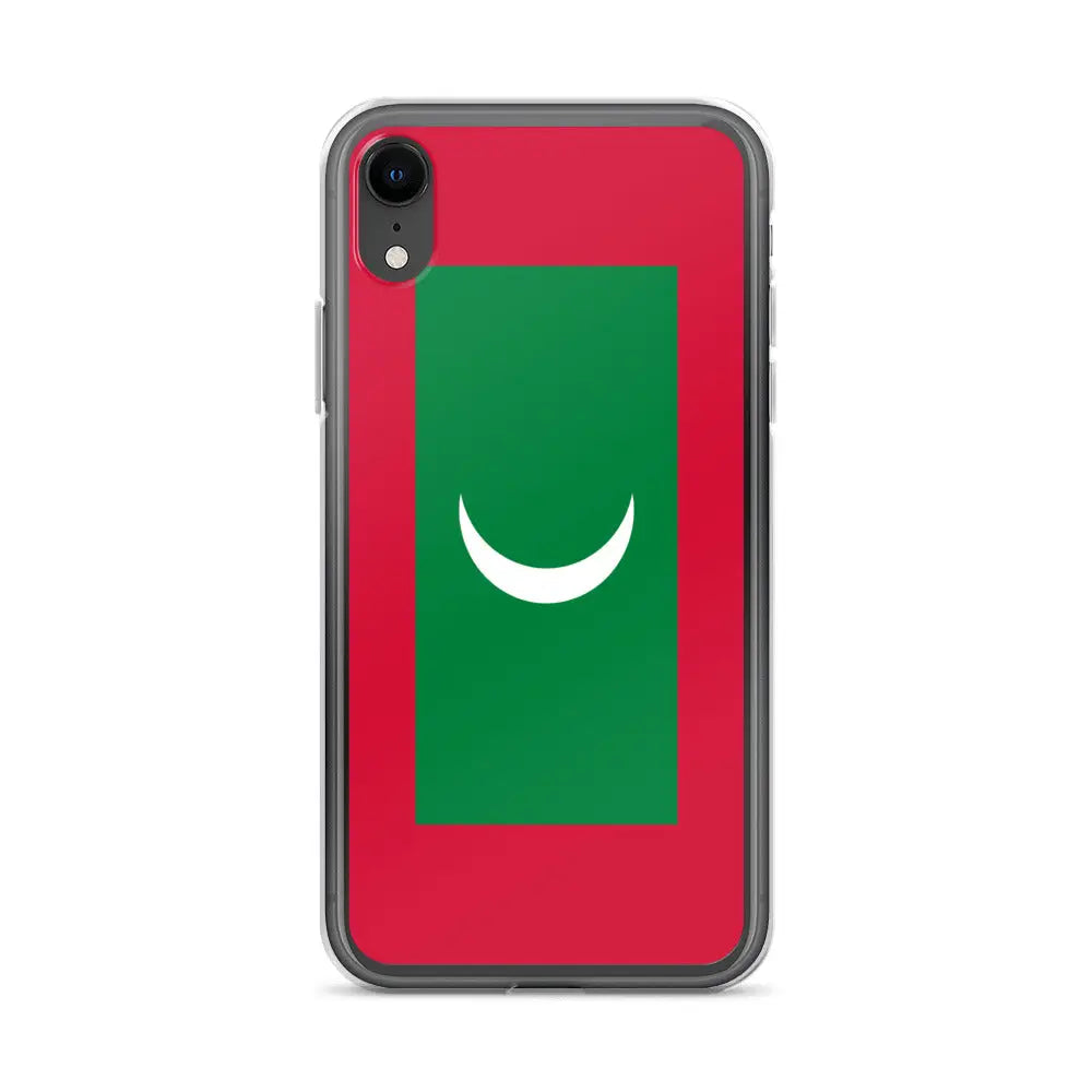 Coque iphone drapeau maldives souple et antichoc transparente