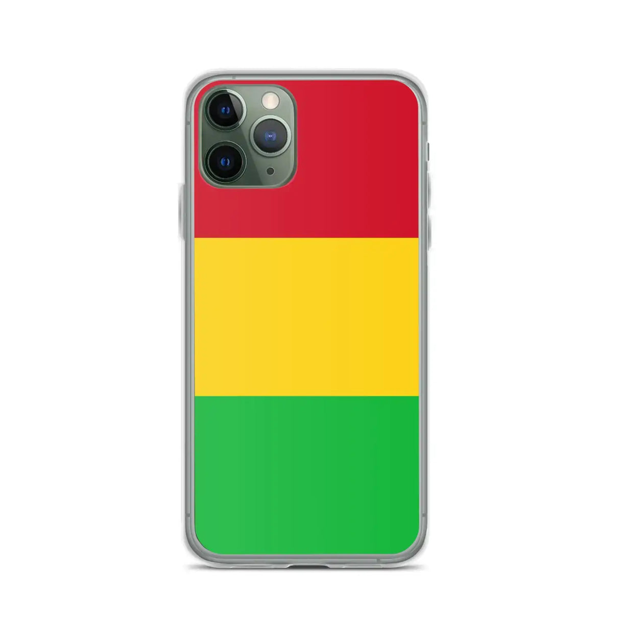 Coque iphone drapeau mali souple transparente antichoc